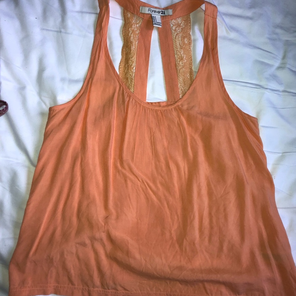 Orange tank top